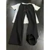 Pantalones Casuales Retro para Hombre Otoño Estilo Perezoso Pantalones de Pierna Ancha Caída Pantalones Largos de Pierna Recta Corte Americano Oblicuo Pantalones Scimitar Micro Acampanados