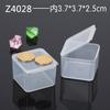 Caja de plástico transparente al por mayor, pequeña caja cuadrada, caja de PP con tapa, mini embalaje de producto, caja de plástico, caja de piezas