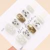 Agitar explosões de som usar armadura atacado ins borboleta dança primavera charme nail art patch removível estilo chinês unhas postiças 30 peças