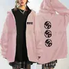 Sudadera con cremallera estampada con licencia oficial con estampado temático de gira mundial, estilo casual versátil unisex
