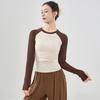 Liquidação: Roupas de Prática de Dança Moderna, Tops de Manga Longa Raglan de Outono, Adequados para Uso Diário e Treinamento Corporal Clássico
