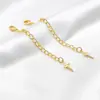 Cor Forte Que Mantém O Banho De Cobre Dourado Estrela De Cinco Pontas Coração Corrente De Cauda Corrente De Extensão Acessórios Para Joias DIY Pulseira Colar Materiais Artesanais