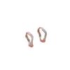 Aretes Irregulares de Arena Flash Pieza para Mujer Anillo Hebilla para la Oreja Combinación Universal Nicho Lujo Ligero 2024 Nuevos Aretes Calientes Alto Sentido