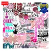 54 Pegatinas de Animación de Dibujos Animados para Decoración Personalizada de Maletas y Cuadernos, Impermeables y Extraíbles, No Repetitivas