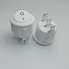 Agujero 20mm Redondo Blanco Interruptor Basculante de 3 Patas 2 Velocidades KCD1 Redondo Blanco Interruptor Basculante de Tres Patas Dos Velocidades