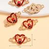 INS - Corona de mariposa de aleación nueva y simple con forma de ojo malvado, conector doble para colgar, accesorios de joyería DIY, pulseras y collares.
