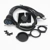 Linha dupla usb à prova d'água para painel de carro, navio, motocicleta, linha usb para carro, linha à prova d'água, 1 m, fabricante
