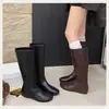 Botas Altas Hasta la Rodilla con Tacón Oculto de 5 cm Otoño/Invierno 2026 Botas de Moda de Caña Alta Ligeras Elegantes Versátiles Botas de Montar