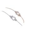 Pulsera de Herradura del Mismo Estilo Transmitida en Vivo para Mujer, Micro-Incrustada con Diamantes, Moderna, Sencilla, Joyería Versátil, Venta al Por Mayor de Fábrica, Moda Geométrica