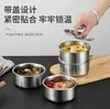 Bol para cocer huevos de acero inoxidable, diseñado específicamente para hacer flan de huevo al vapor, con tapa, apto para uso doméstico, resistente al calor y también se puede usar para estofar y cocer al vapor alimentos para bebés