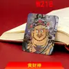 Thangka Pintado a Mano con Núcleo de Buda Nacimiento de Cinabrio Dorado sin Adornos, Colgante Thangka de la Montaña Wutai, Dios de la Riqueza