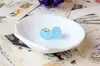 Huiyue DIY resina azul claro caramelo cuentas redondas cuentas de agujero grande accesorios de joyería con cuentas fabricantes al por mayor