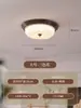 Lámpara de techo para dormitorio americano retro estilo campestre lámpara para dormitorio principal estudio lámpara LED romántica de gama alta para habitación media y antigua