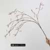 Planta Artificial Rama Larga Fruto de Frijol Flor de Plástico Hogar Fotografía Decoración Suave Arreglo Floral Boda Colgante Flor Decorativa Fruto de Morera