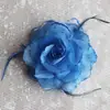 Estilo coreano Nuevo tocado de plumas de rosa tocado tocado corsage de flor broche de emparejamiento de baile corsage venta directa de fábrica