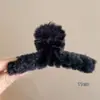 Elegante pinza grande para el pelo para mujer, nuevo pinza de tiburón de felpa 2026, pinza para el pelo de la parte trasera de la cabeza, accesorio para peinar el pelo