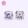 Anel Zircônia Branca Formato Pagode 5A Quadrado 4*4-10*10mm Zircônia Lapidada Super Brilhante Pedra Solta Imitação de Diamante Rosto Zircônia