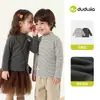 [Conjunto de Duas Peças] Camiseta de Manga Longa Infantil Dudu, Roupa Íntima Infantil Antiestática de Outono, Roupas de Bebê para Meninas