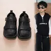 Zapatos de Cuero para Niños 2026 Primavera y Otoño Nuevo Estilo Suela Blanda Negro Estilo Británico Zapatos de Presentación Mocasines para Niños Zapatos de Presentación para Estudiantes