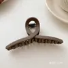Color Café con Leche Estilo Ins Pinza de Tiburón Grande Accesorios de Cabello de Gama Alta para Mujeres Pasador Mate Pasador Lindo Venta al por Mayor