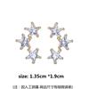 Cinco estrelas geométrico AAA Zircon stud brincos incrustados brincos design personalizado apenas moda brincos fábrica atacado joias de ouvido