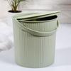 Cubo de almacenamiento engrosado con tapa cubo taburete de baño cubo de pesca cubo portátil cubo de almacenamiento para baño cubo para sentarse cubo doméstico