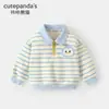 Conjunto de Moletom Kaka Panda Infantil para Meninos e Meninas, Roupa Casual de Duas Peças para Outono, Roupa Tendência para Bebês na Primavera e Outono