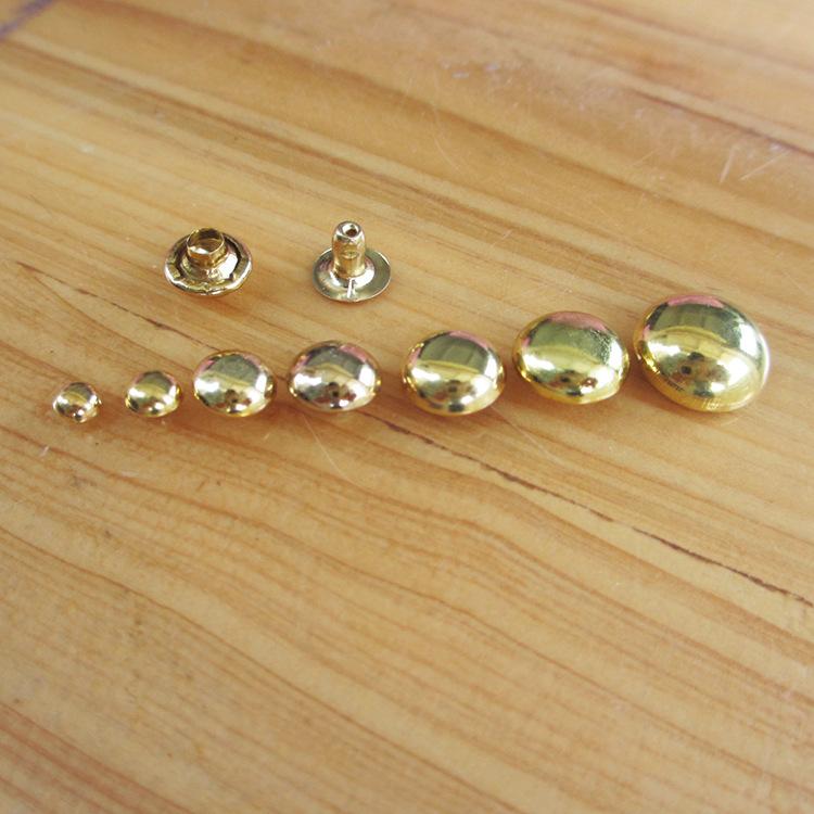 金色圆蘑菇尺寸排列