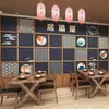 Estilo japonés ropa Museo papel tapiz 3D pantalla tridimensional casa jujiu tema tienda de sushi script kill fondo pared papel tapiz