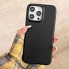 Patrón de Cuero para Apple 16PROMAX Funda de Teléfono de Color Sólido Simple iphone12/15 Funda Protectora de TPU Resistente a Caídas