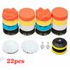 Suprimento de fábrica kit de almofadas de polimento de esponja 22 peças ferramenta para reparo de arranhões polimento de pintura beleza automotiva enceramento