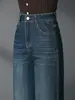 Jeans Rectos de Otoño 2098 para Mujeres de Mediana Edad, Pantalones de Pierna Ancha Estilo Mamá para Mujeres de Mediana Edad y Mayores, Pantalones de Estilo Popular de Este Año