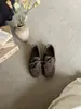 Zapatos de Mujer Estilo Francés Retro con Cordones y Suela Plana de Cuero Genuino con Punta Redonda, Estilo Francés, Novedad Primavera 2026