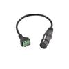 Cabo Adaptador Rca Xlr 3 Pinos Rj45 Cabeça de Cristal Macho e Fêmea para Conector de Cabo de Rede sem Solda Terminal Verde