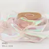 Cinta de Hilo Ondulado Aurora Superpuesta de Hilo de Cola de Pez Colorido de 6 cm Decoración de Recuerdo Accesorios para el Cabello Hechos a Mano Lazo DIY