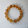Pulsera de Citrino Amarillo Natural Piedra de la Riqueza, Círculo Único para Atraer Riqueza y Buena Suerte, Pulsera Versátil de Citrino para Regalar