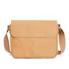 Bolso de mensajero de papel Kraft lavado bolso de mensajero de papel Kraft mojado bolso cuadrado para pareja cremallera lona bolso de hombro casual