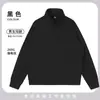 Sudadera Morada con Cuello Alto y Logo Estampado, Chaqueta de Trabajo de Manga Larga con Media Cremallera para Otoño e Invierno para Empleados de Equipo Corporativo para Mujer