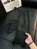 Calça de sarja com estampa de estrelas estilo americano para homens, coleção de outono, com caimento sofisticado e fluido, perna reta, corte solto, efeito emagrecedor e estilo casual