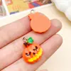 Nuevo Dibujo Animado Lindo Calabaza de Resina de Halloween Fantasma Lindo Murciélago Araña Castillo Colgante Accesorios para Joyería DIY
