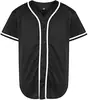 Amazon transfronteiriça cardigã masculino novo liso uniforme de beisebol camiseta de manga curta camisa masculina top esportivo de beisebol