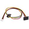 Cable de Alimentación ITX sata 15p Hembra a Pequeño 4PIN Hembra Paso XH2.54mm a sata Hembra Cable de Alimentación sata