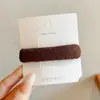 Pinza de Pelo de Lana con Forma de Corazón y Flor Estilo Coreano para Mujeres Adultas Flequillos Pinzas Laterales Accesorios para el Cabello Otoño Invierno Sensación de Alta Gama Pinzas para Cabello Rebelde