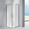 Polea Personalizada Dos Fijas Dos Deslizantes Puerta de Ducha Venta al por Mayor Acero Inoxidable 304 Rueda Colgante Mampara de Puerta de Baño