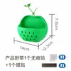 Cesta magnética de armazenamento para cozinha estilo japonês da Apple para cebolinha, gengibre e alho, montada na parede, sem necessidade de furar, para geladeira doméstica