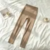 Ropa de Abrigo Otoño e Invierno Tallas Grandes Pantalones Tiburón de Cintura Alta para Mujer Control de Abdomen Levanta Glúteos Adelgazantes Pantalones de Yoga Fitness Modelado Corporal Pantalones Cálidos de Tiro Bajo