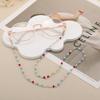 Cadena para gafas cordón de alta calidad transfronterizo Amazon accesorios de joyería de metal color Cristal antideslizante cadena colgante para gafas