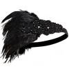 Fiesta Gatsby de los años 20 Diadema de plumas de chica flapper Venta caliente en Amazon Diadema de plumas vintage