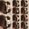 Presilhas de cabelo de pelúcia para outono e inverno para mulheres, acessórios de cabelo de luxo leve e de alta qualidade, presilhas elegantes para penteados presos, presilhas tipo tubarão estilo coreano para a parte de trás da cabeça