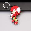 Juego de Película erizo Super Sonic ratón ultrasónico PVC llavero de muñeco de doble cara colgante de bolsa adornos